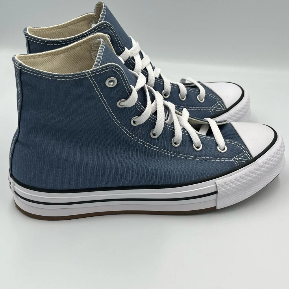 Converse Chuck Taylor All Star EVA Platform Sneaker Big Kid Size 7 Lakeside Blue